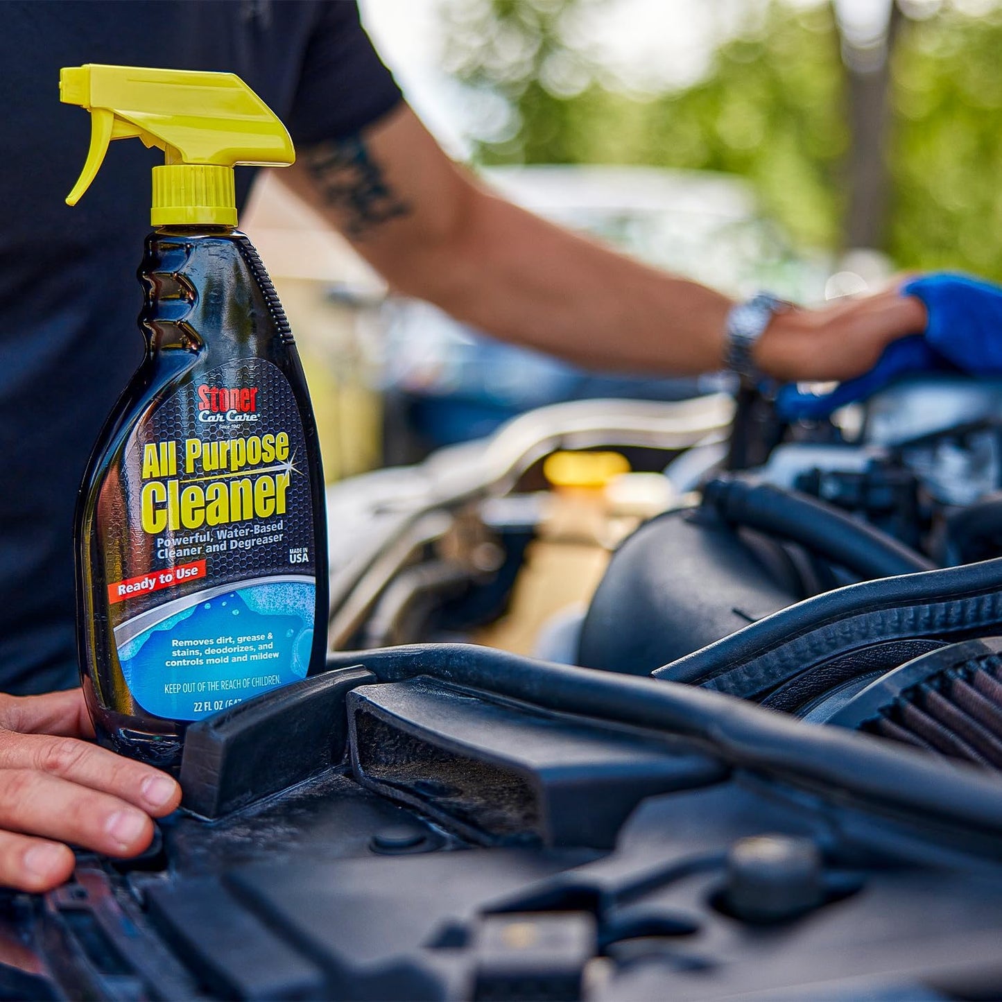 Stoner Car Care 92694 All Purpose Cleaner Powerful Water-Based Cleaner and Degreaser, Easily Removes Dirt, Grease, Stains, and More, Multi-Purpose, Multi-Surface, Ready to Use, 22 Fl Oz, Pack of 1