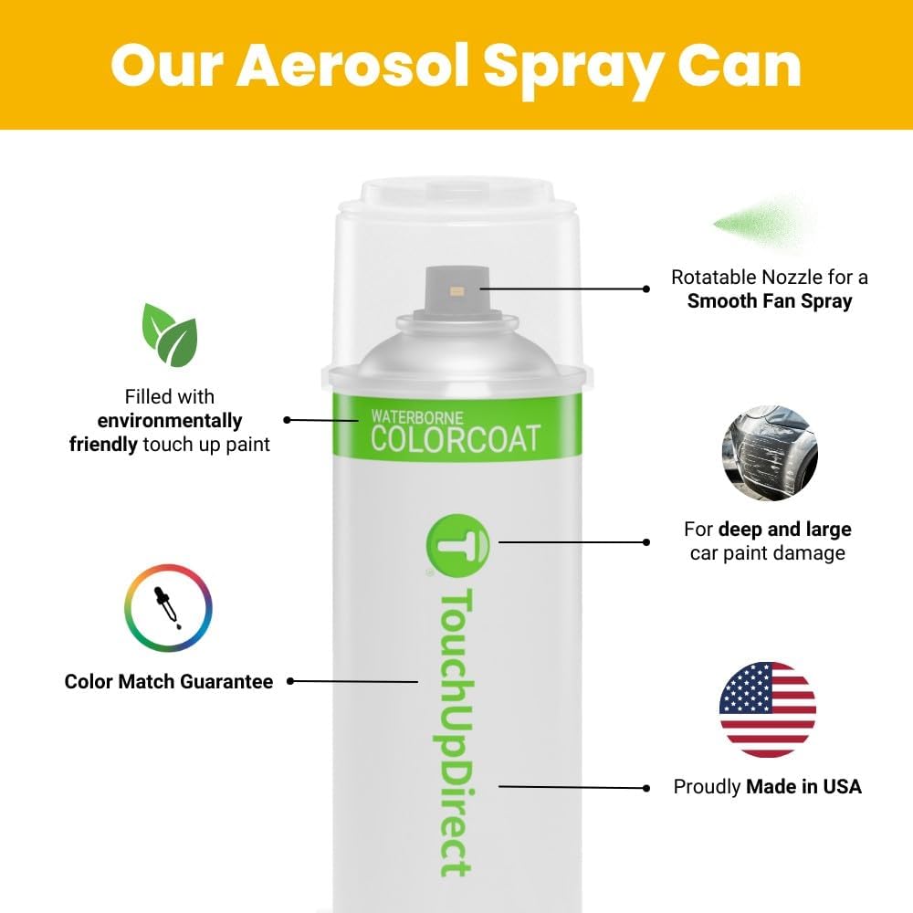 TouchUpDirect 781 Sea Glass Pearl Compatible with Toyota Exact Match Touch Up Paint Aerosol - Essential Kit