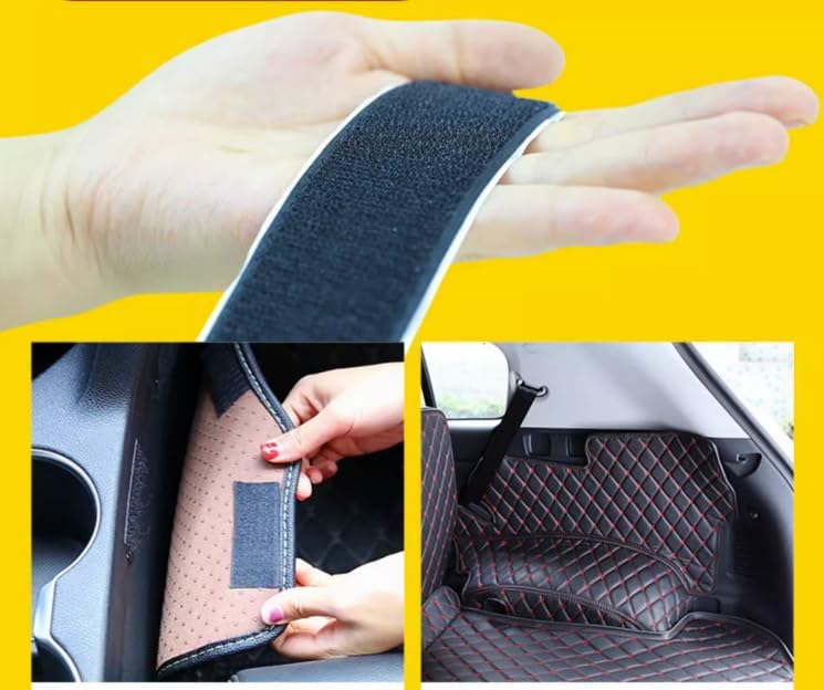 Customized Personalized Car Mats - All Weather Men's and Women's Floor mats Suitable for 99% of vehiclesPads Protection Non-Slip Leather Floor Liners (Purple)