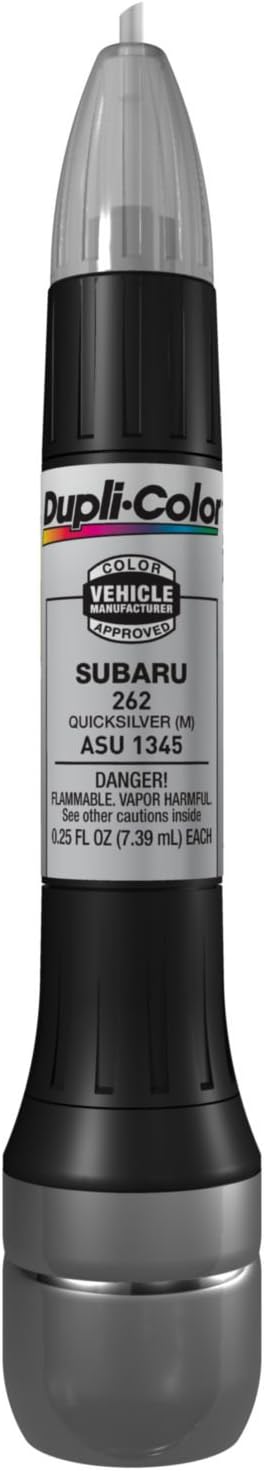 Dupli-Color ASU1345 Scratch Fix All-In-1 Exact-Match Automotive Touch-Up Paint – Subaru Quicksilver – 0.25 oz. Paint Pen