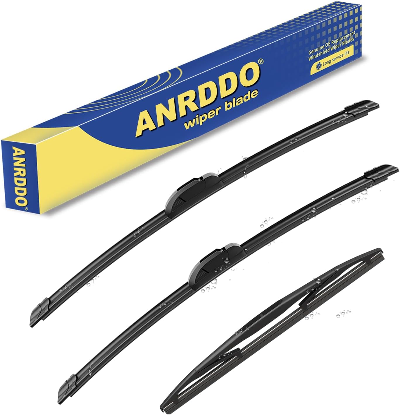 3 Wipers Factory Replacement For 2014 2015 2016 2017 2018 2019 2020 Acura MDX Original Equipment Windshield Wiper Blades Set 26"+20"+14" (Set of 3)