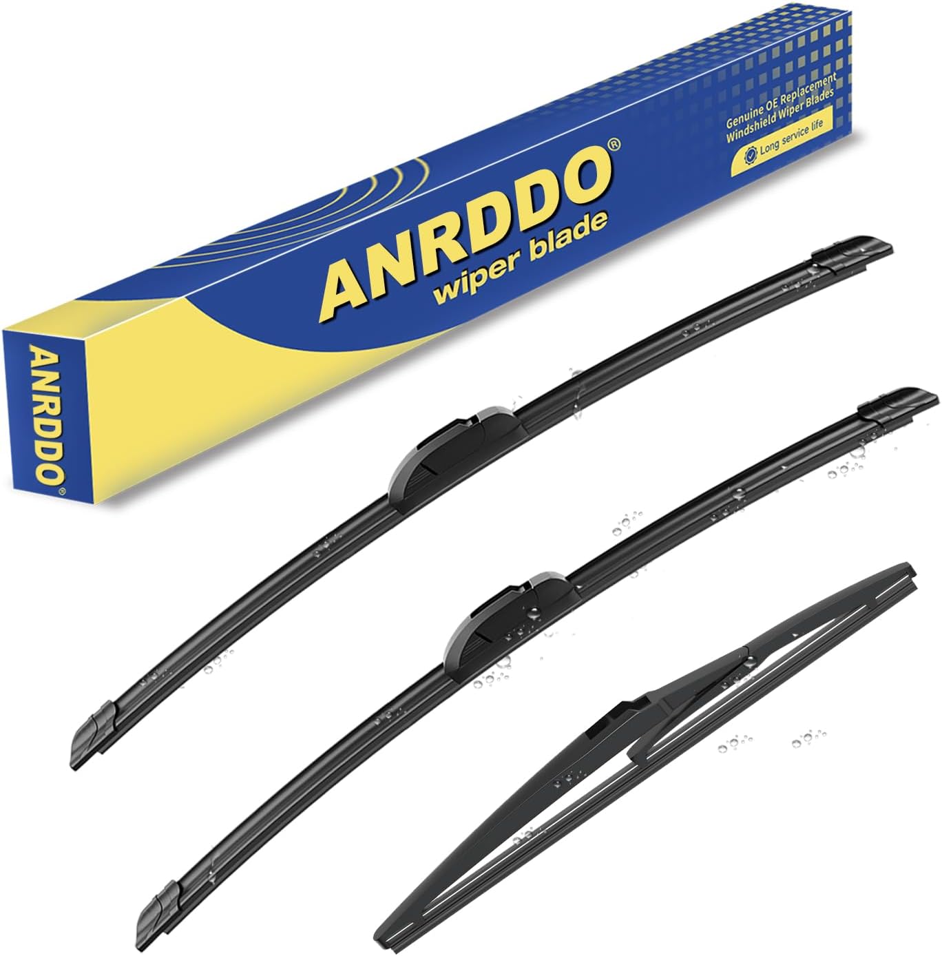 3 wipers Replacement For 2013-2018 Toyota Rav4 Original Equipment Windshield Wiper Blades Set 26"+16"+10" (Set of 3) U/J HOOK