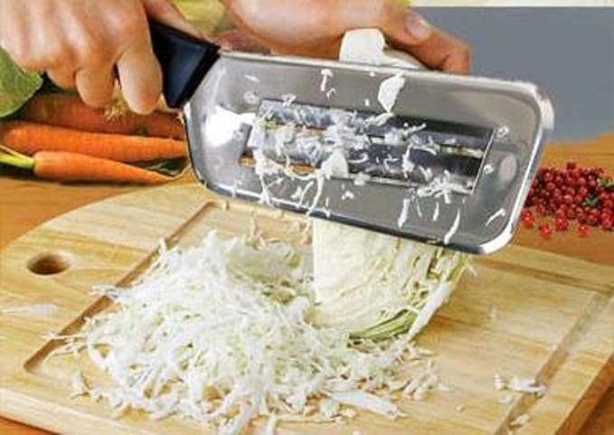 YukaBa Cabbage Kitchen Knife Slicer Chopper Shredder Sauerkraut Cutter Coleslaw Grater (Black)
