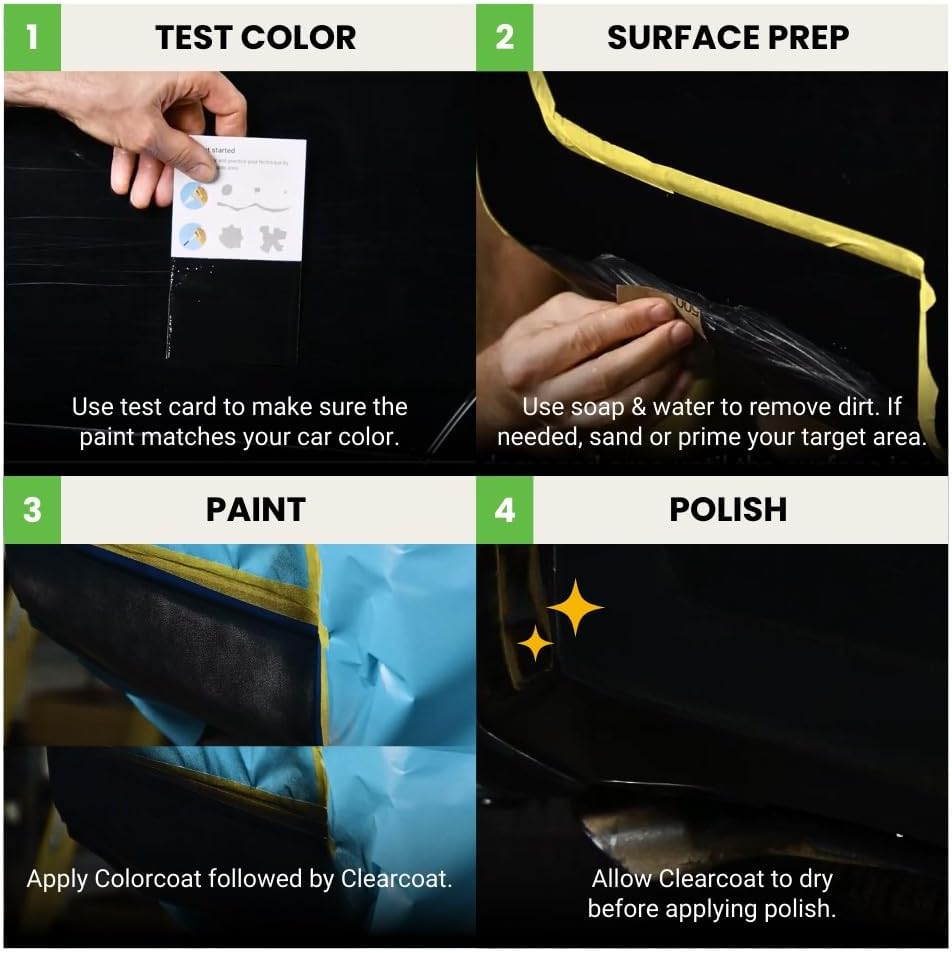 TouchUpDirect 1H1 Gray/Predawn Gray Metallic Compatible with Toyota Exact Match Touch Up Paint Aerosol - Preferred Kit