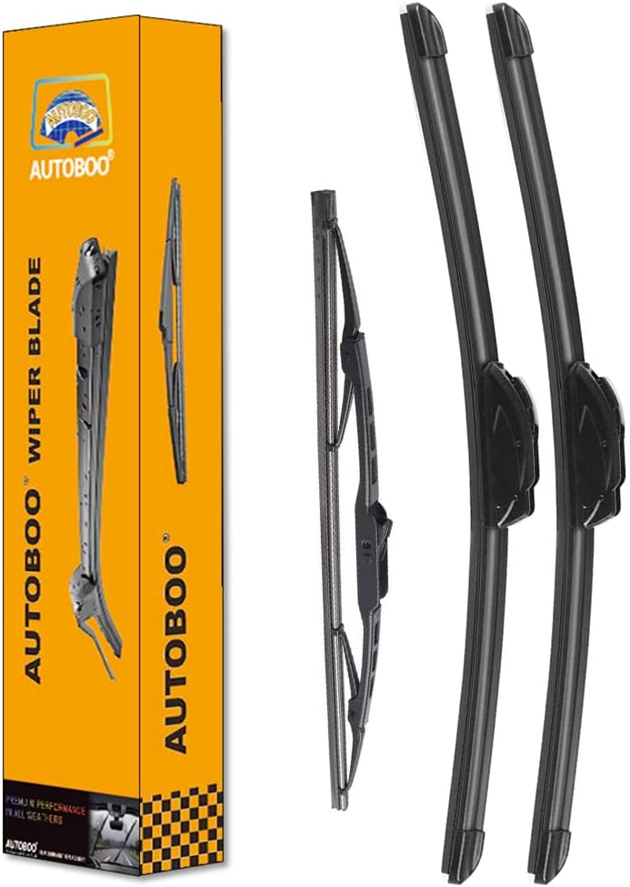 AUTOBOO 19"+19" Windshield Wipers with 14" Rear Wiper Blade Replacement for Jeep Liberty 2008 2009 2010 2011 2012-Original Factory Quality (Pack of 3)