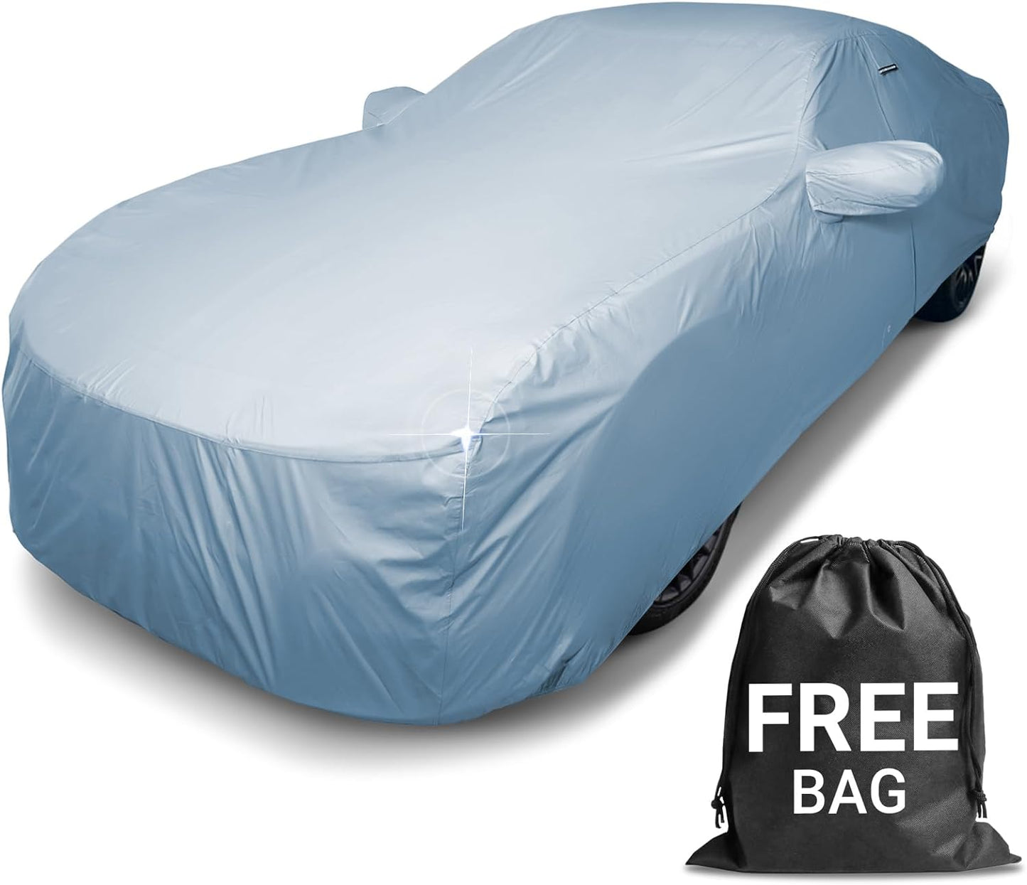 iCarCover Premium Car Cover for 2010-2025 Porsche Panamera Heavy Duty Waterproof All Weather Automobiles Custom Fit Indoor Outdoor UV Snow Protection Covers with Straps and Bag