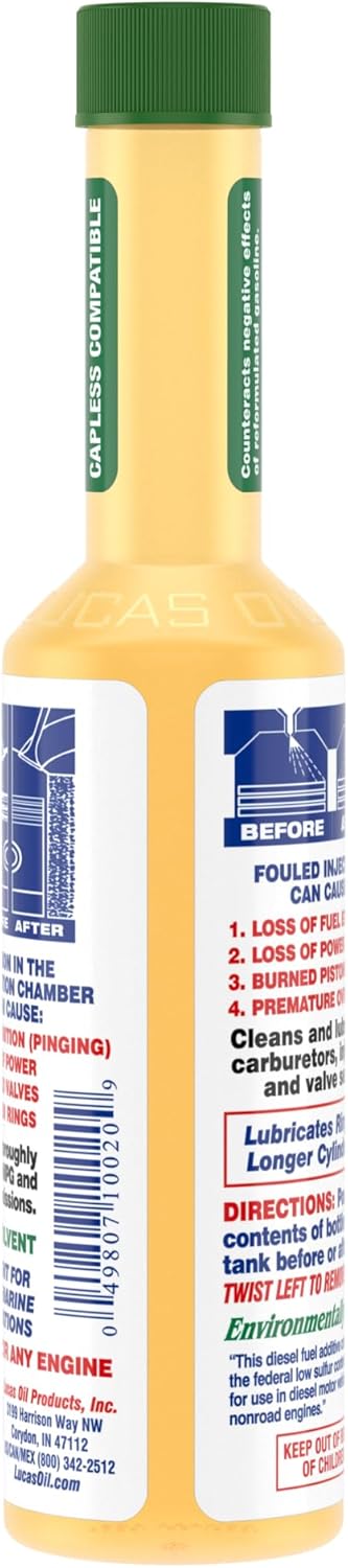 Lucas Oil 10020 Fuel Treatment - 5.25 Ounce (Pack of 6)