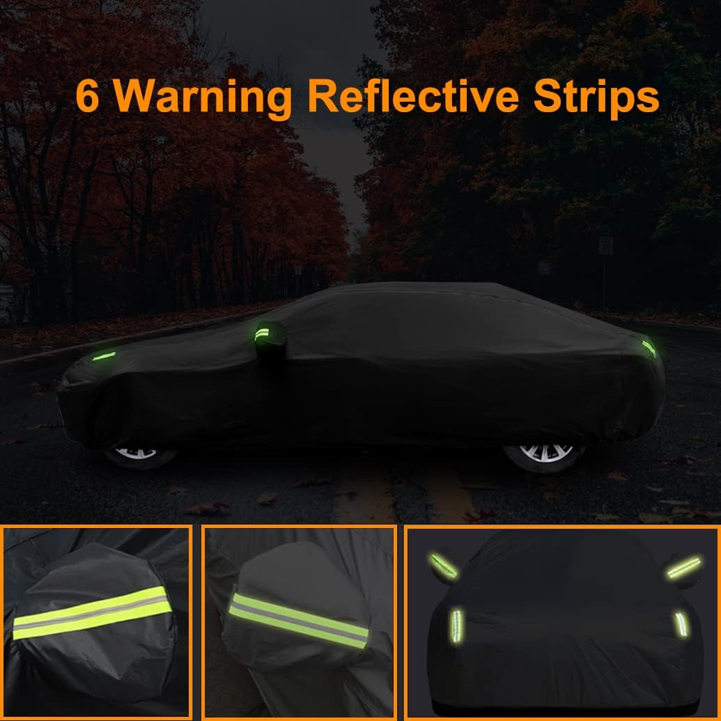 Custom Car Cover Compatible with Mercedes-Benz E-Class 2025-1996 Sedan Coupe Cabriolet E350 E450 E300 E400 E550/AMG E53 E63, Waterproof Cover with Cotton Lining, Outdoor Rain Snow Sun UV Covers