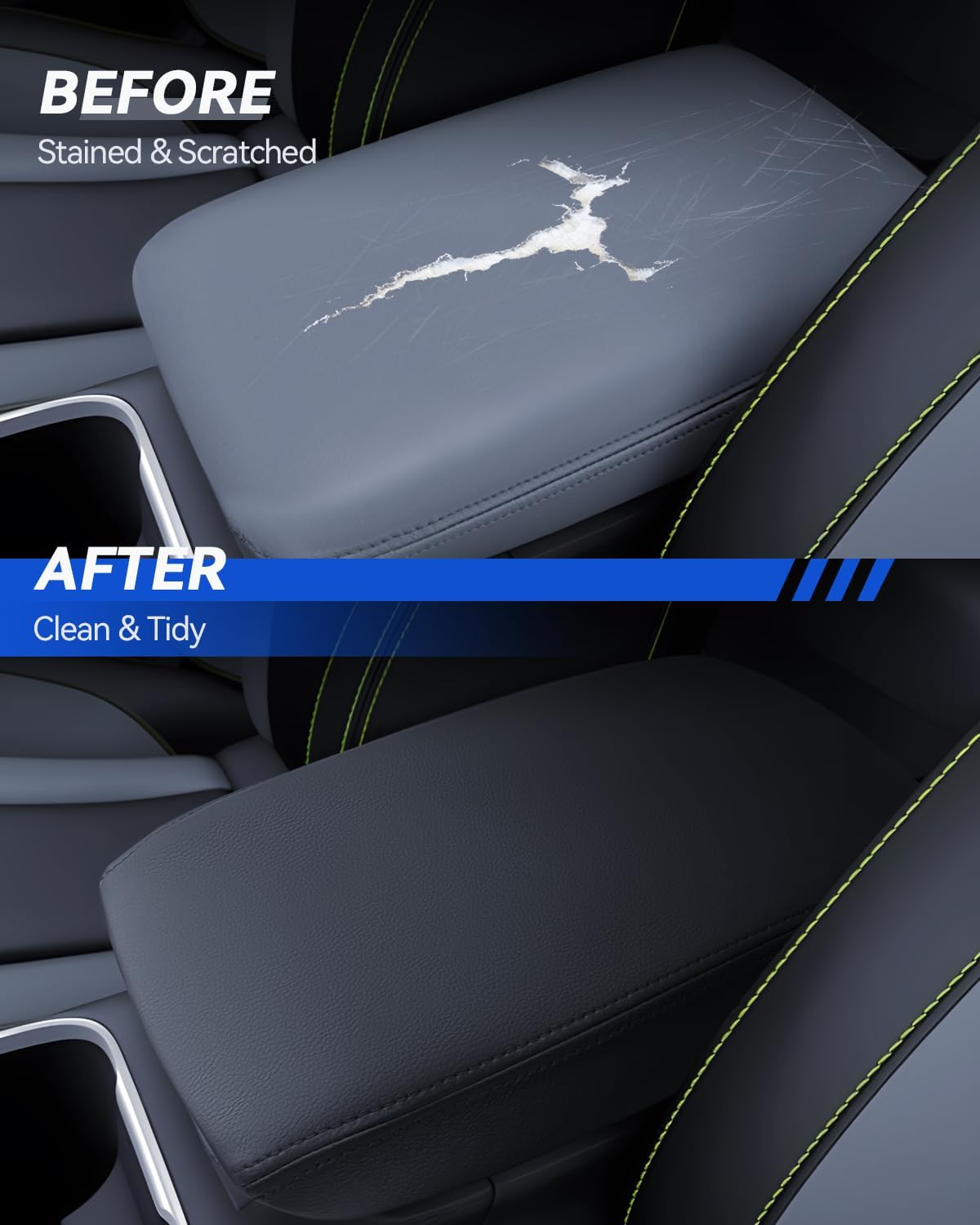 Armrest Cover for Hyundai Tucson 2025 Accessories Center Console Middle Lid Pad Protector for Car Elbow Rest