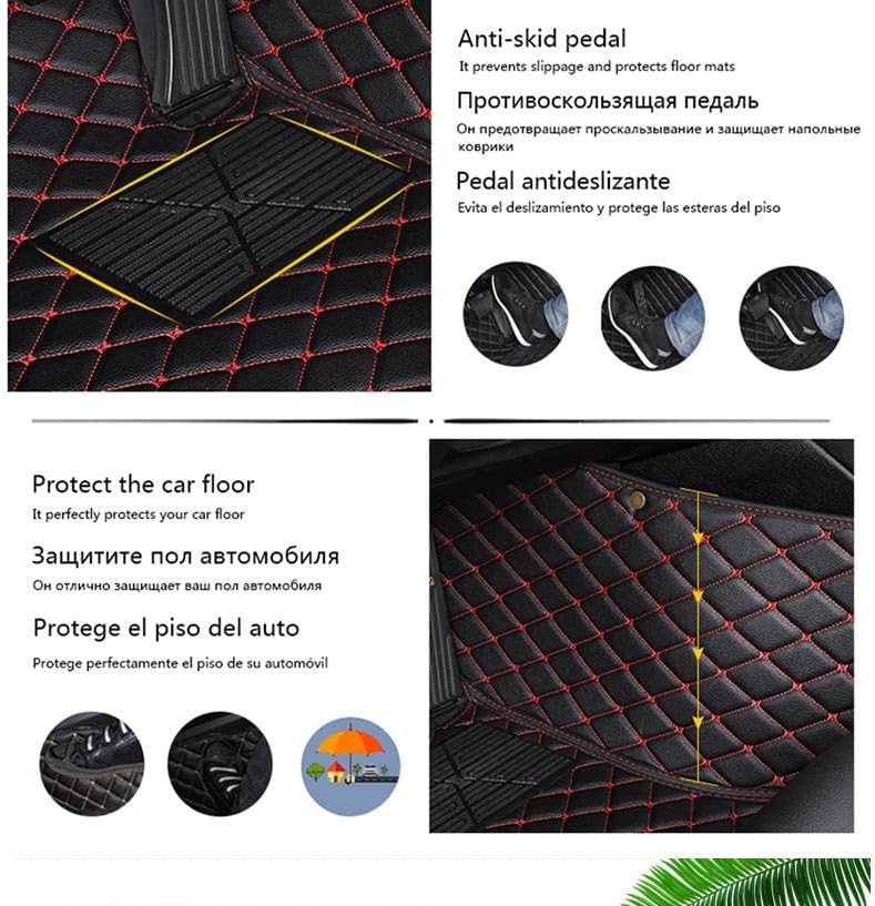 Custom Car Floor Mat Compatible with BMW Mercedes-Benz Toyota Cadillac Lexus Honda Infiniti Nissan Hyundai Kia Audi All Models Cars Sedans SUVs Automotive Mats (Beige)