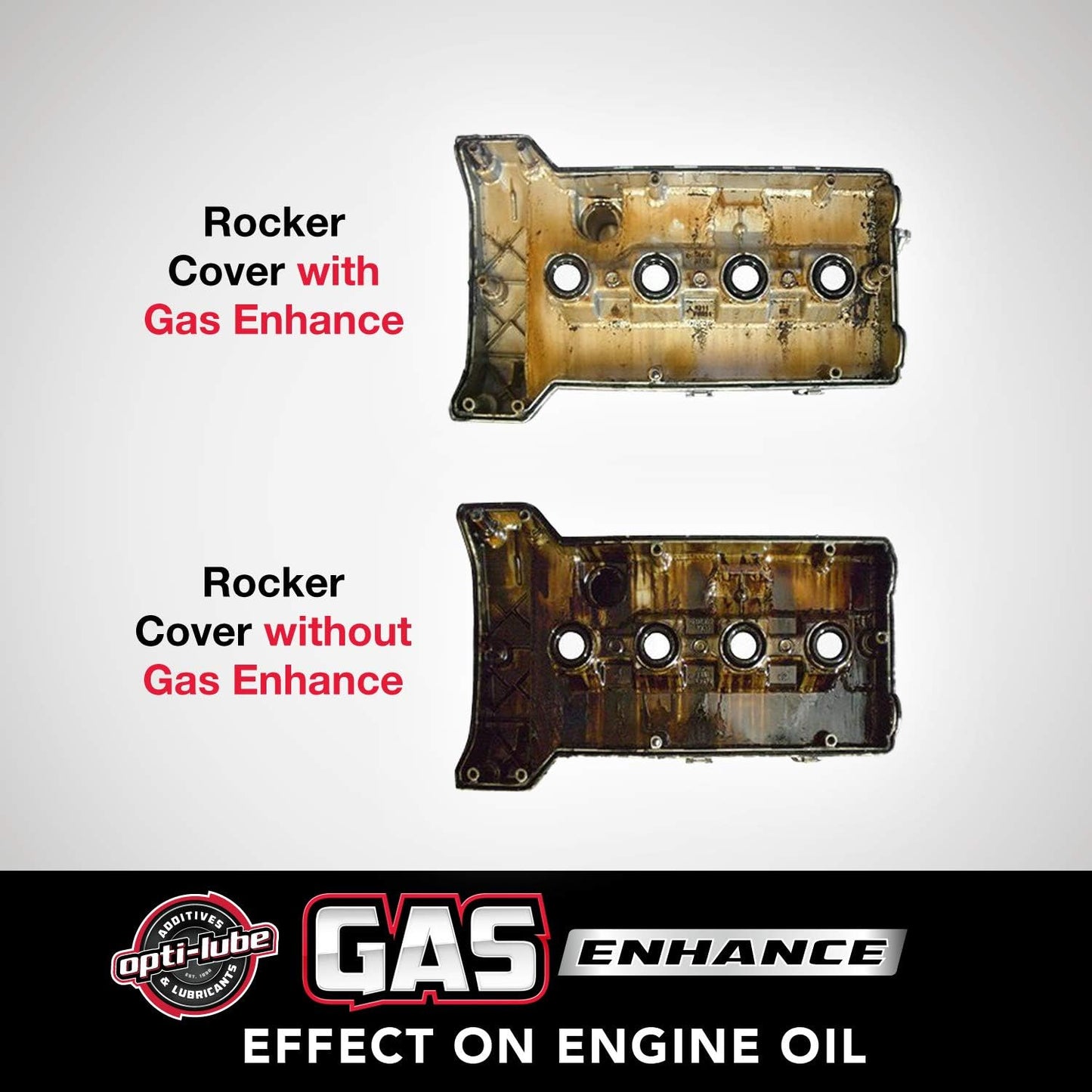 Opti-Lube Gas Enhance Fuel ADDITIVE: 8OZ 4 Pack Long Neck Bottles