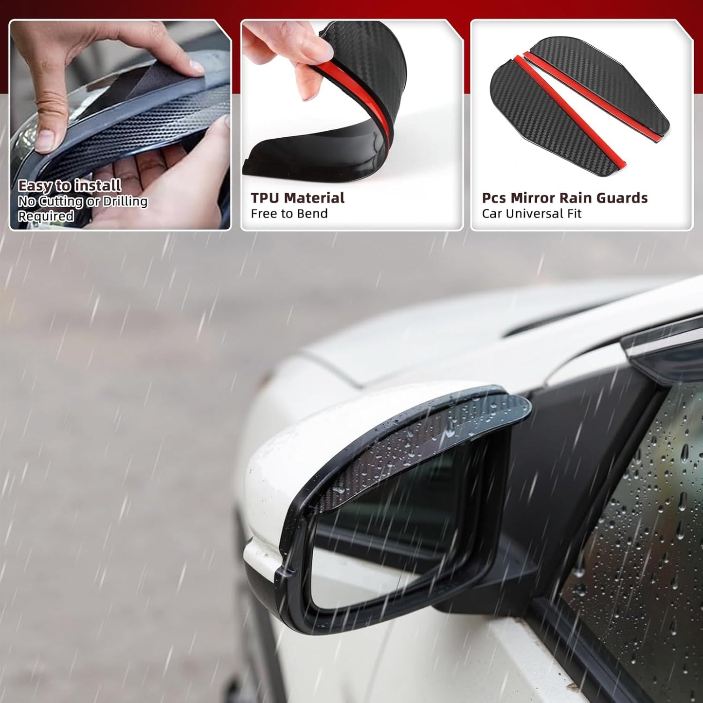 in-Channel Rain Guards Fit for Nissan Altima 2019 2020 2021 2022 2023 2024 2025, Durable Window Visors Wind Deflectors, Smoke Vent Shase Shields-4PCS