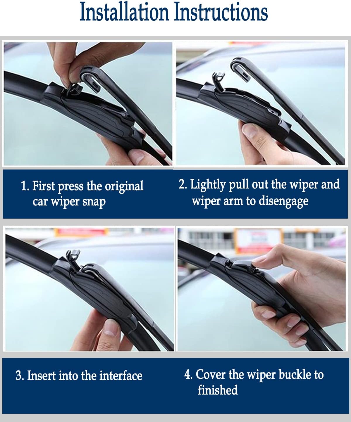 3Pcs Windshield Wipers for Subaru Crosstrek 2013-2017, Subaru Impreza 2012-2016, Nissan Murano 2009-2016, Original Equipment Replacement Automotive Windshield Wiper Blades- 26"/16"/12" (Set of 3)