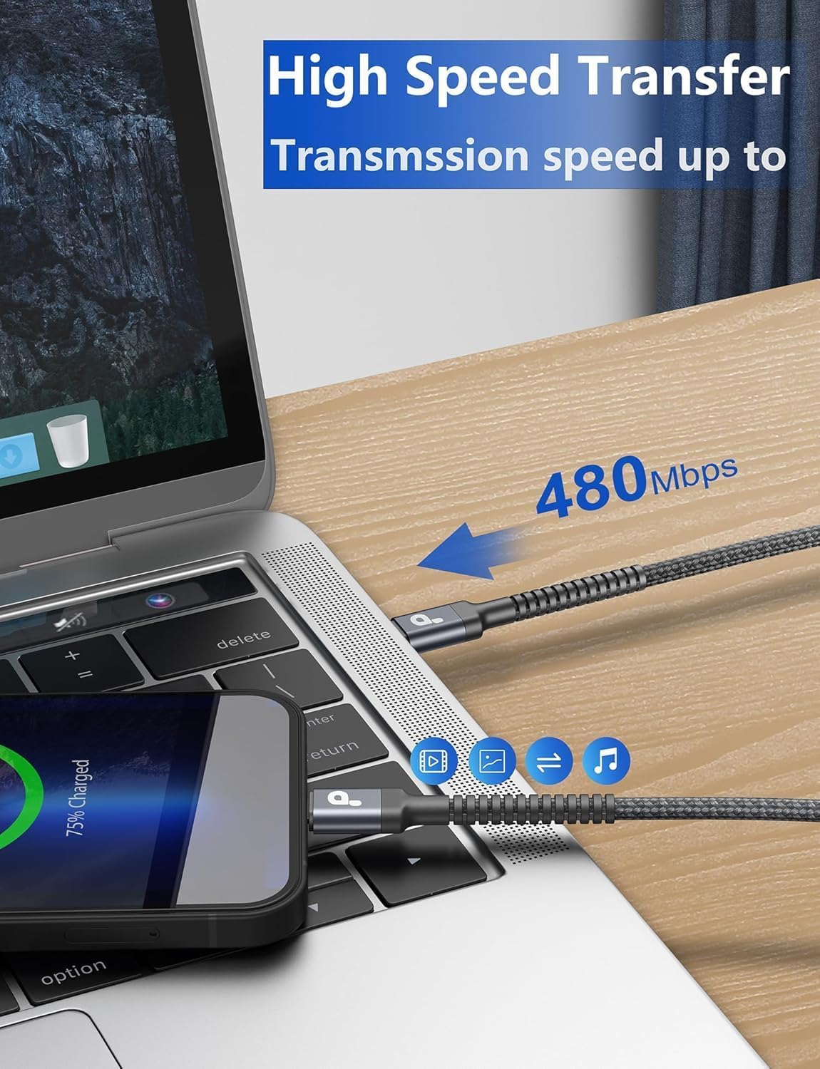 USB to USB C Cable 3A Fast Charging [2 Pack, 6FT], USB A to USB C Charger Cord, Upgraded Extra Durable Braided USBC Cable Compatible with iPhone 16 15 Pro Max,Samsung Galaxy S10 S9 Plus, LG and More