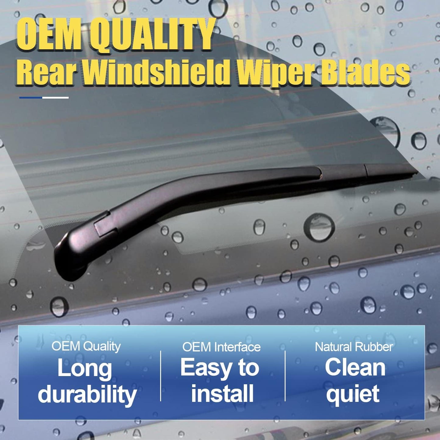 3 wipers Replacement for 2017-2020 2021 2022 Kia Niro/2019 2020 2021 2022 Kia Niro EV, Windshield Wiper Blades Original Equipment Replacement - 26"/16"/12" (Set of 3) U/J HOOK
