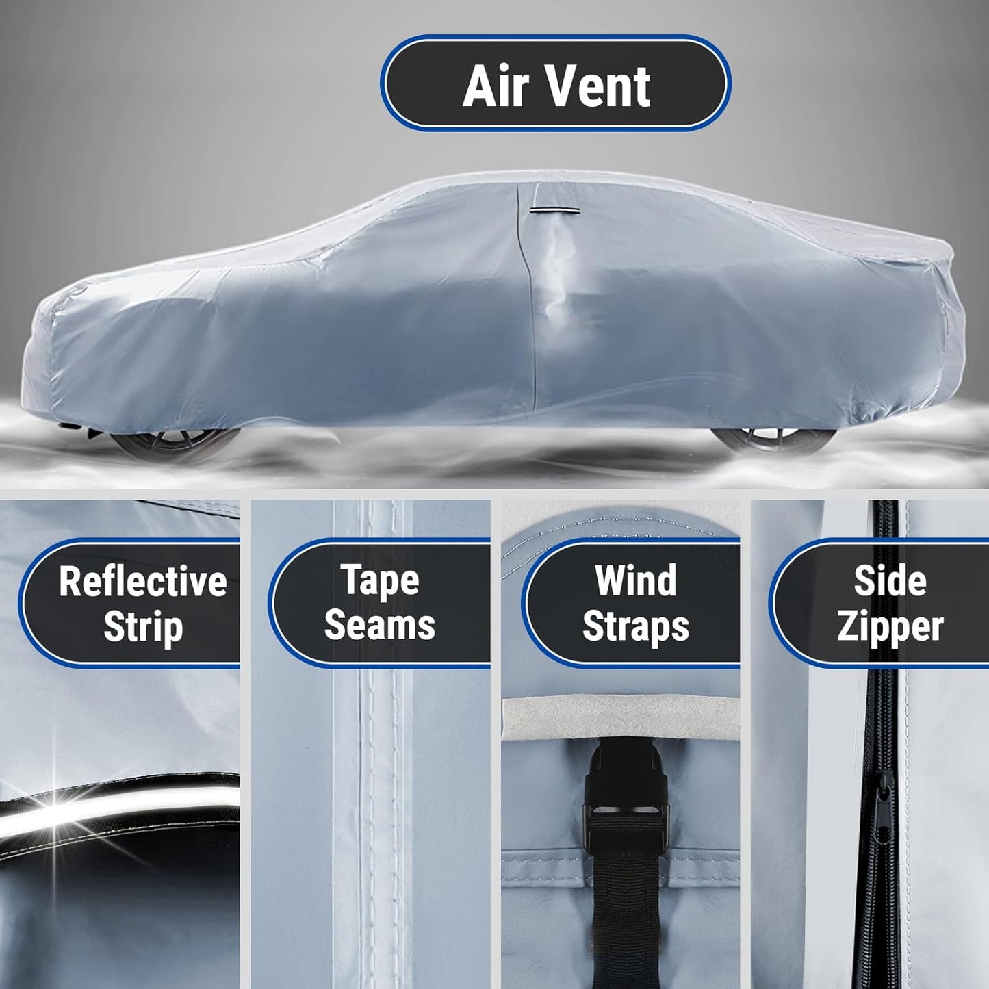 iCarCover Premium Car Cover for 1946-1948 Chevy Stylemaster Heavy Duty Waterproof All Weather Automobiles Custom Fit Indoor Outdoor UV Snow Protection Covers with Straps and Bag