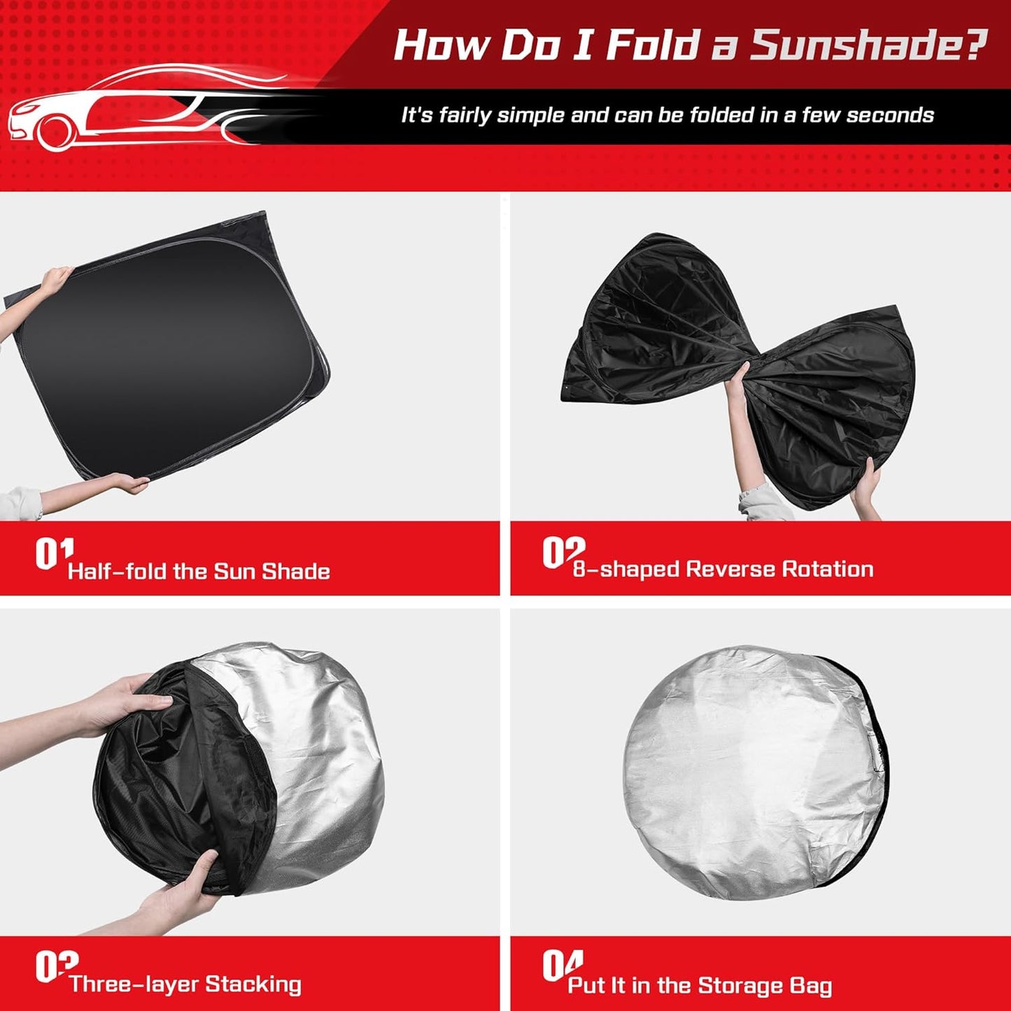 ARISMOTOR Windshield Sun Shade for Hy-undai Venue 2020-2025, Custom Fit Foldable Front Window Sunshade Sun Visor Protector, Block UV Rays Keep Your Car Cooler
