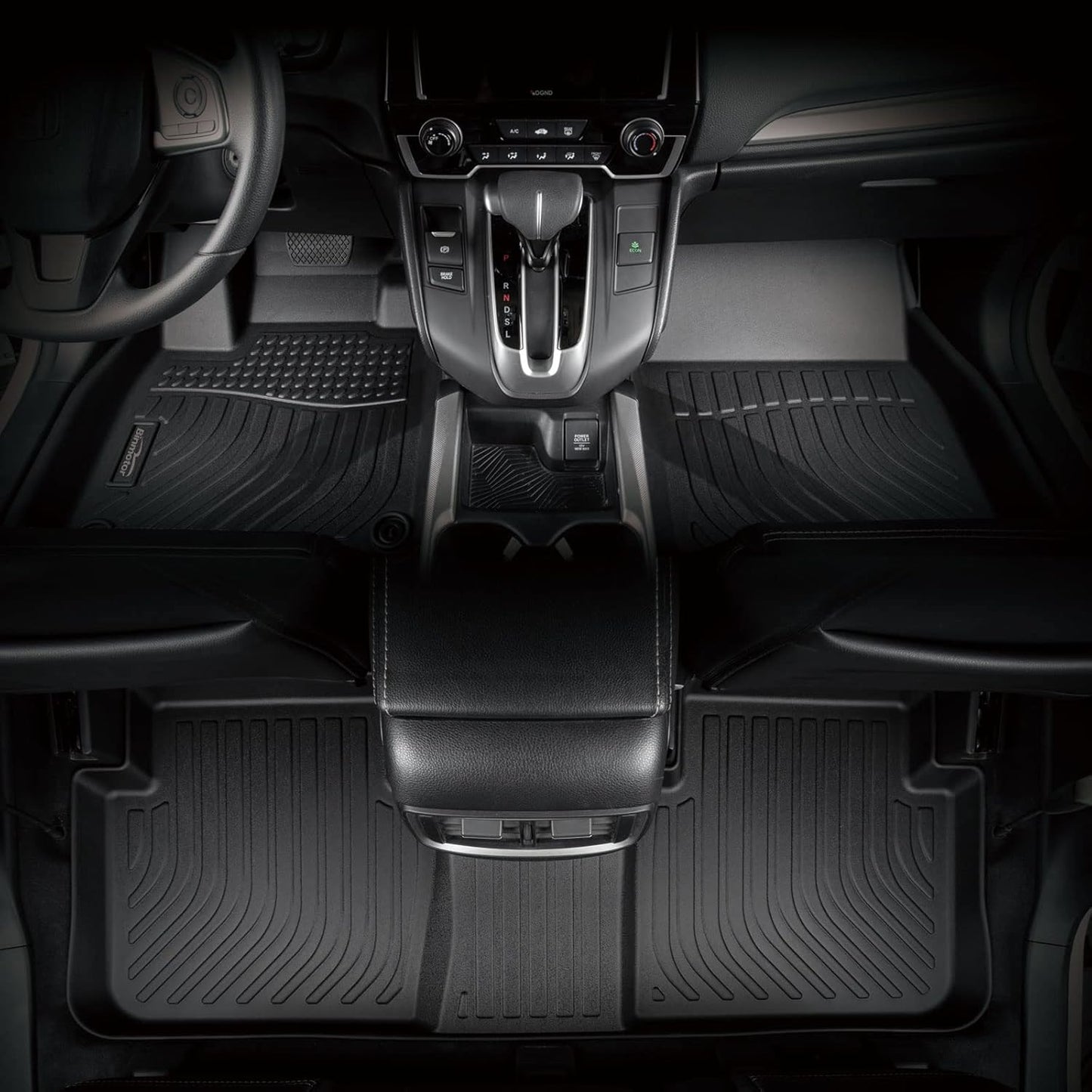 Binmotor-Floor Mats for Toyota Camry 2012-2017, Front & 2nd Row,TPE All Weather Car Accessories Mats Camry Custom Fit Rubber Liners Waterproof, Nonslip