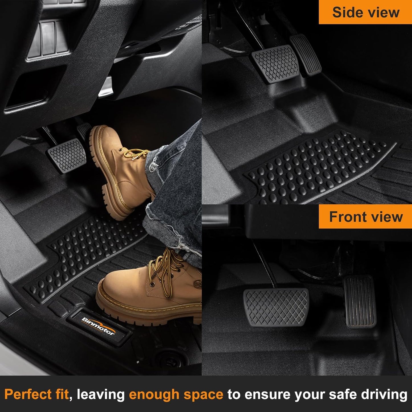 Binmotor-All Weather Car Floor Mats & Cargo Liner & Seat Protector Set for Buick Encore GX AWD 2020-2026(Only Fit Cargo in Upper Deck Position),TPE Rubber Liners for Buick Encore GX AWD Accessories