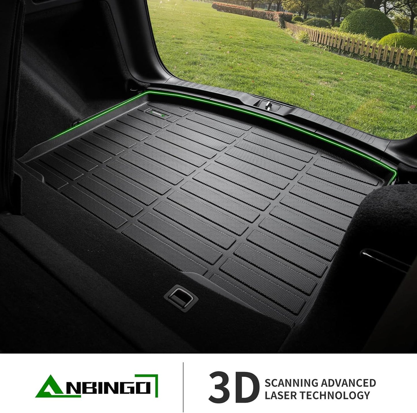 ANBINGO-Floor Mats & Cargo Liner Set Fit for 2016-2024 2025 Chevy Malibu All Weather Protection TPE Anti-Slip Automotive Full Set Floor Liners Custom Chevy Malibu Floor mats Accessories - Black