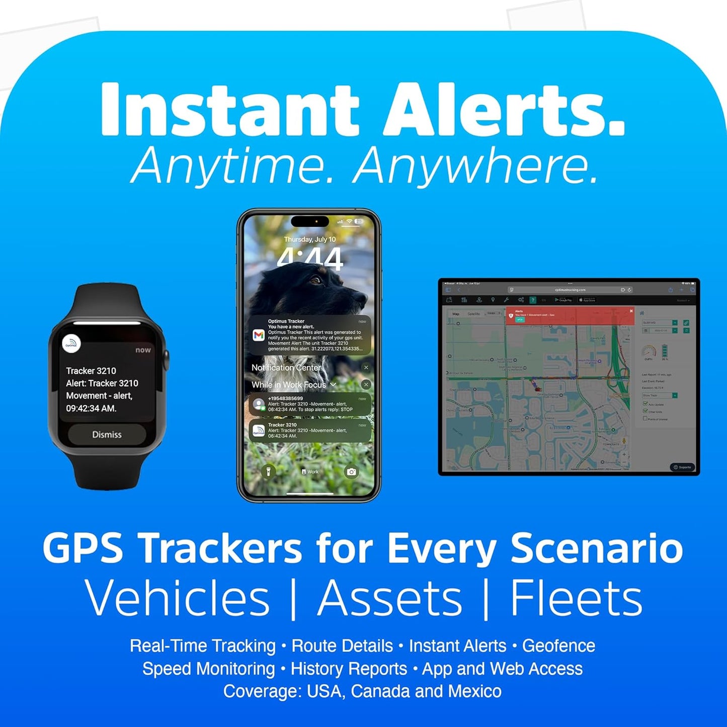 Optimus GV75MG Waterproof Wired GPS Tracker for Motorcycles, Boats, Machinery, Assets