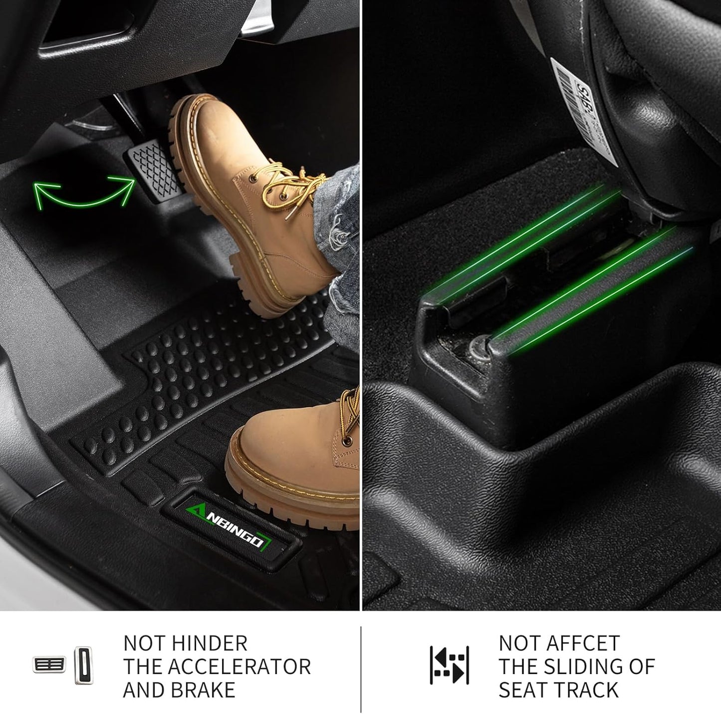 ANBINGO®-Floor Mats & Cargo Liner for 2016-2021 Grand Cherokee/Grand Cherokee WK 2022 2023 (Not for L) All Weather Grand Cherokee Floor Liner Trunk Mat TPE Accessories