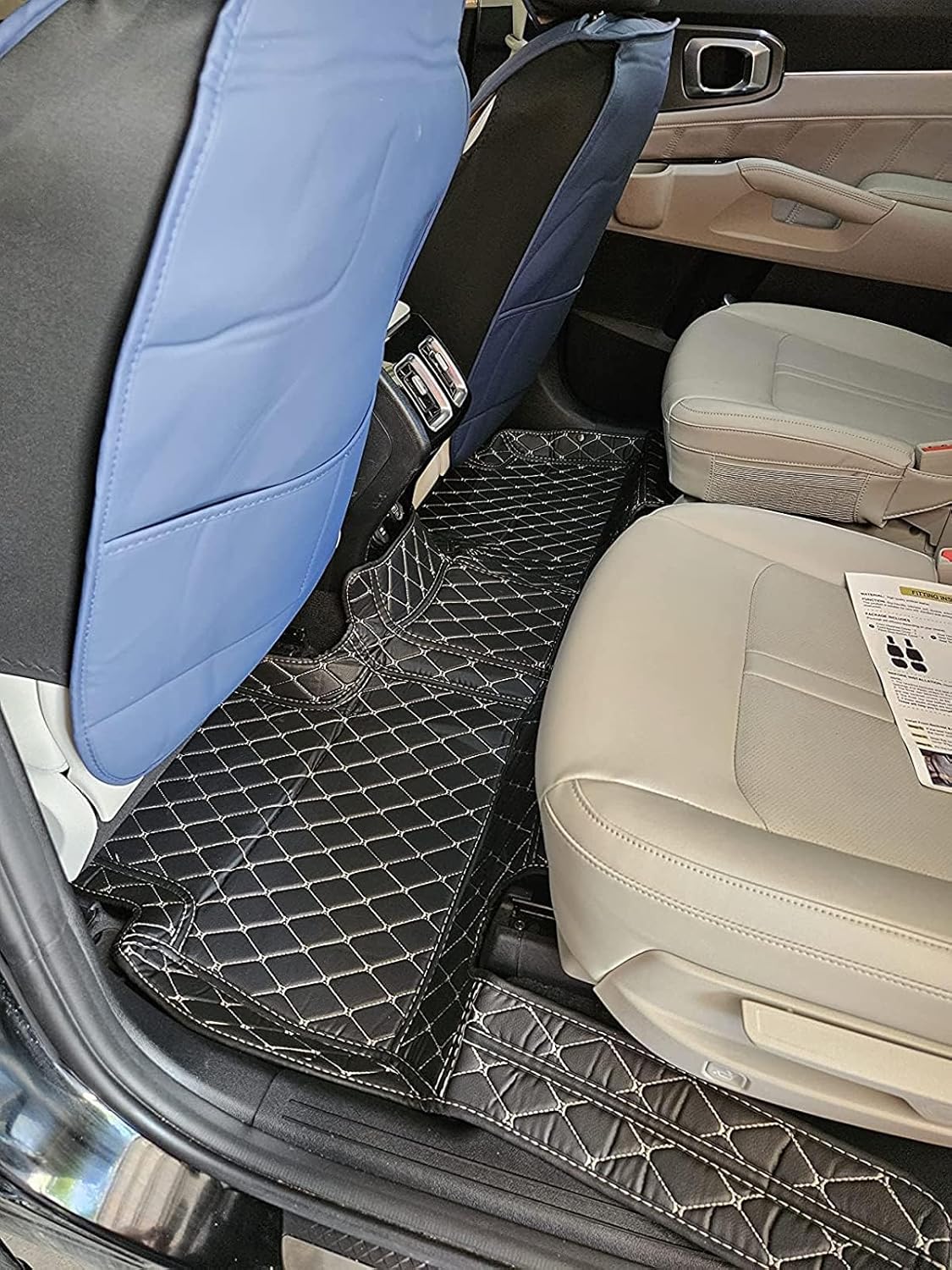 Custom Car Floor Mat Compatible with BMW Mercedes-Benz Toyota Cadillac Lexus Honda Infiniti Nissan Hyundai Kia Audi All Models Cars Sedans SUVs Automotive Mats (Wine red Stripe)