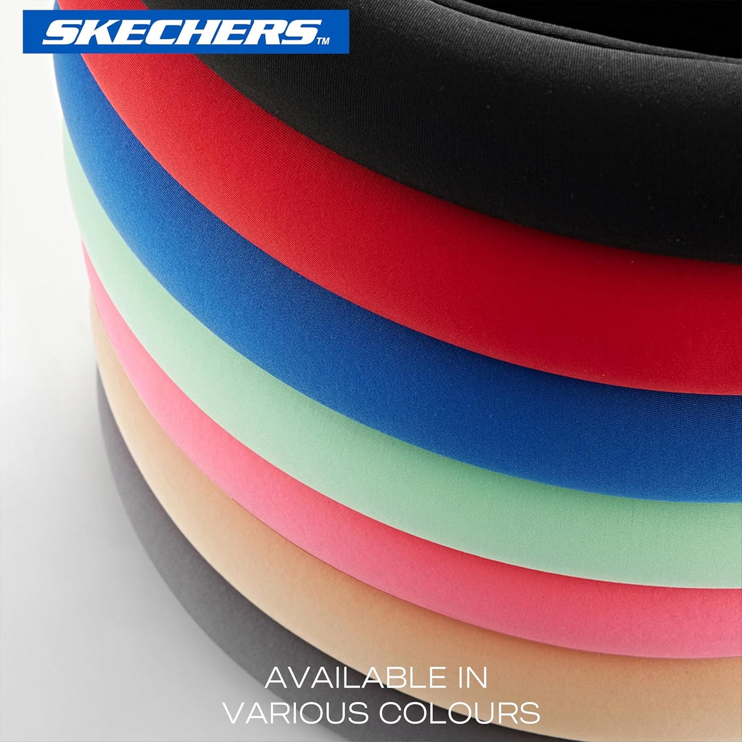Skechers Steering Wheel Cover,Memory Foam Car Steering Wheel Cover,14.5-15inch Anti-Slip Safety Comfortable Desgin, Universal Accessory for Diverse Cars, Truck,SUV (Black & Beige)